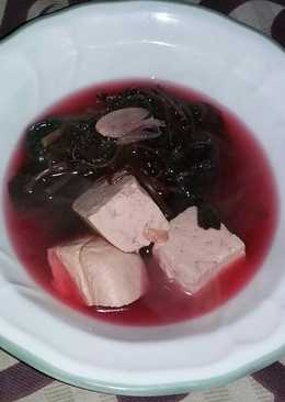 Tumis bayam merah&tahu menu anak