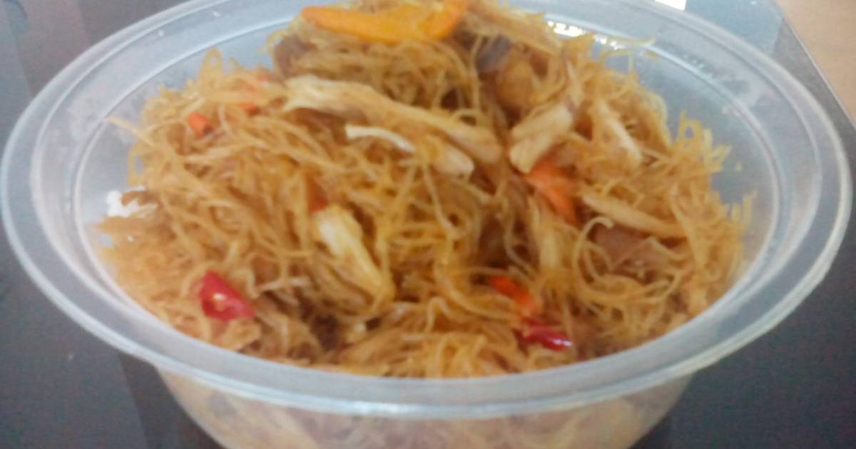 Resep Bihun ayam suwir pedas ala ZEvaanya Mimi