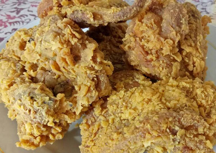  Resep  Ayam  Goreng Crispy  ala KFC Rumahan  oleh Rizka 