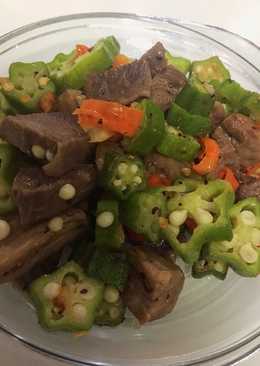 Okra daging mercon