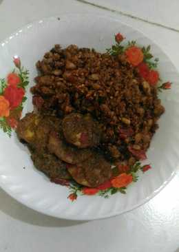 Orak arik tempe rendang jengkol