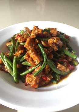 Oseng tempe kacang panjang