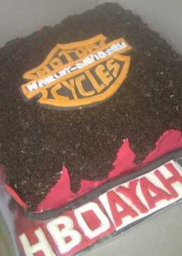 Cake Harley Davidson / bolu kue tart Harley Davidson