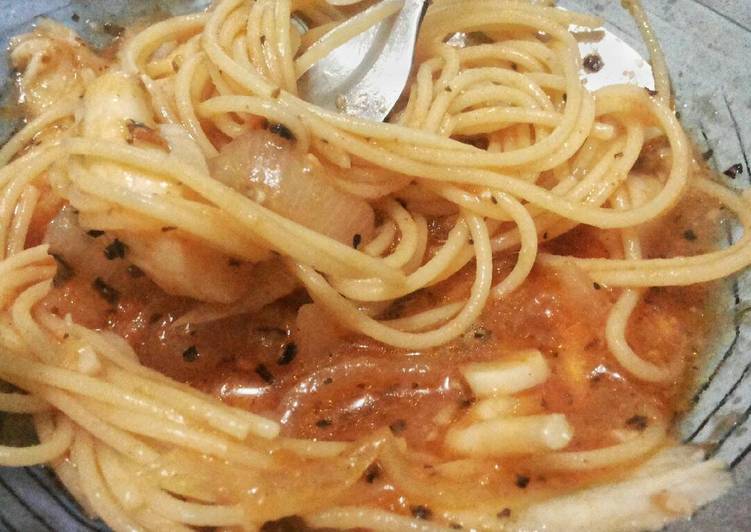 resep makanan Pasta Saus Tomat Lada Hitam Homemade