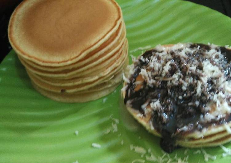 gambar untuk resep makanan Pancake dorayaki simple