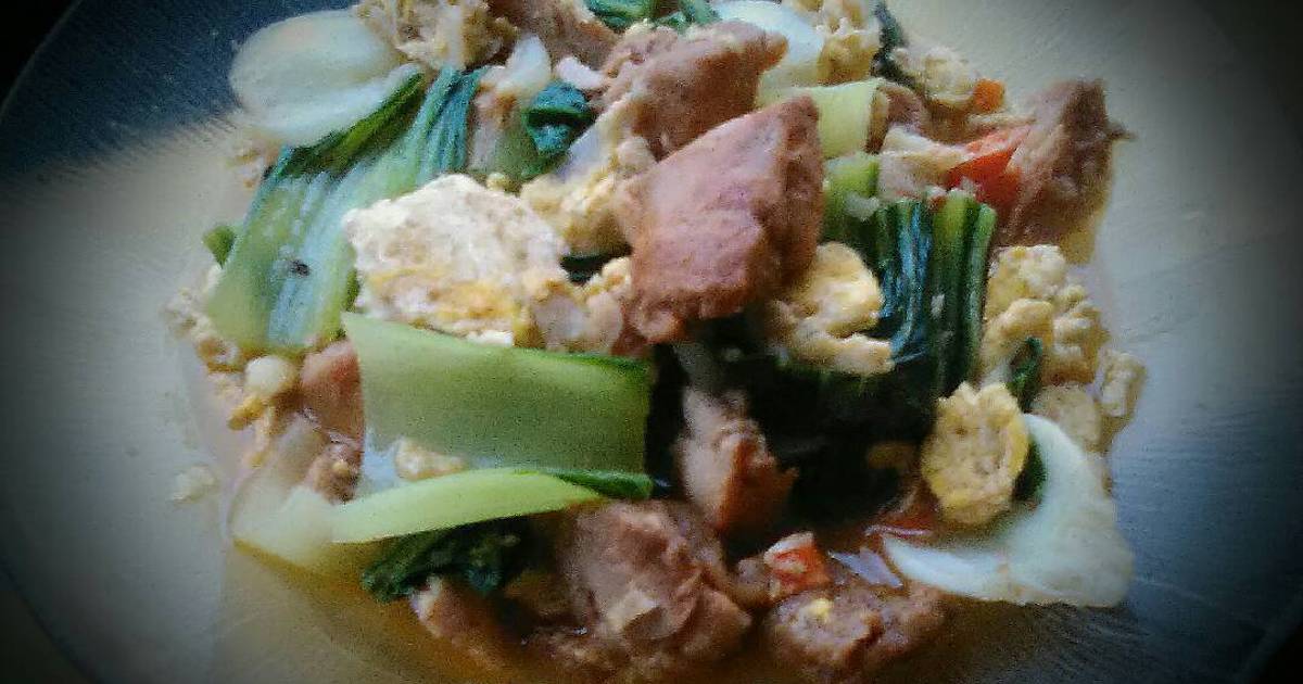 Resep Tumis Pokcoy Ayam Saus Tiram ala Anak Kost ala Dominika T