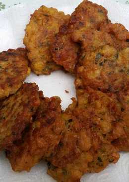 Perkedel jagung daun jeruk