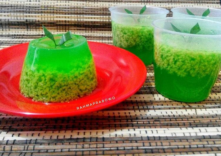 gambar untuk resep makanan Puding Lumut