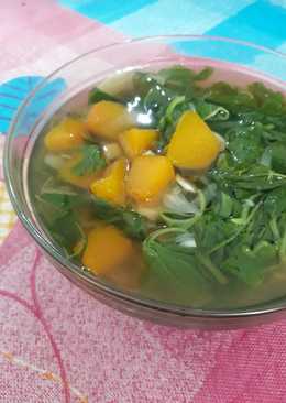 Sayur bening bayam labu kuning