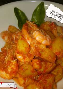 Sambal goreng kentang udang