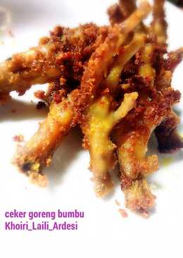 Ceker goreng bumbu "#postingrame2_ayam"