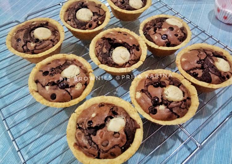 resep lengkap untuk Pie Brownies