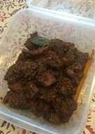 Rendang Daging Sapi Pedas ala rumahan