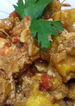 Udang tahu saos padang