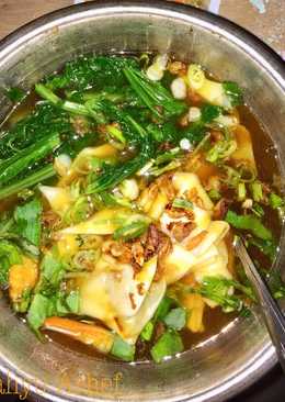 Pangsit rebus simple