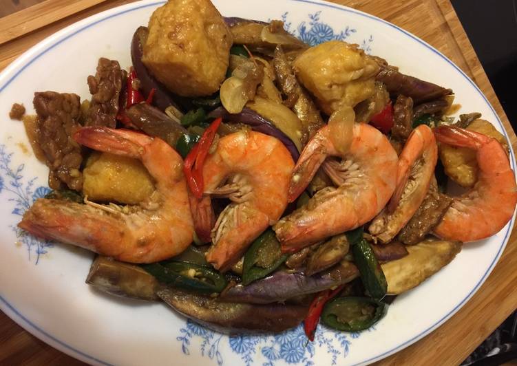 gambar untuk resep makanan Sambel tauco udang komplit