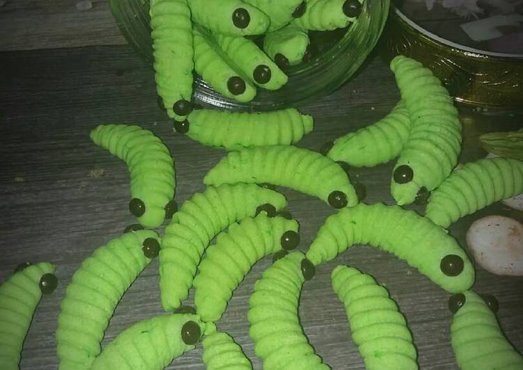 resep Caterpillars Cookies/Kue Ulat