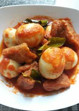 Balado Telur Tahu Bakso