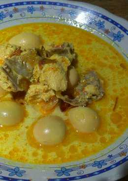 Opor ayam dan telur puyuh