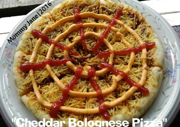 Resep Cheddar Bolognese Pizza - Ruth Ammelia (Mommy Jane)