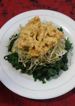 Urap daun singkong dan taoge