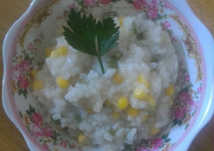 cara membuat Bubur Mpasi Dori jancis (Dori jagung buncis)