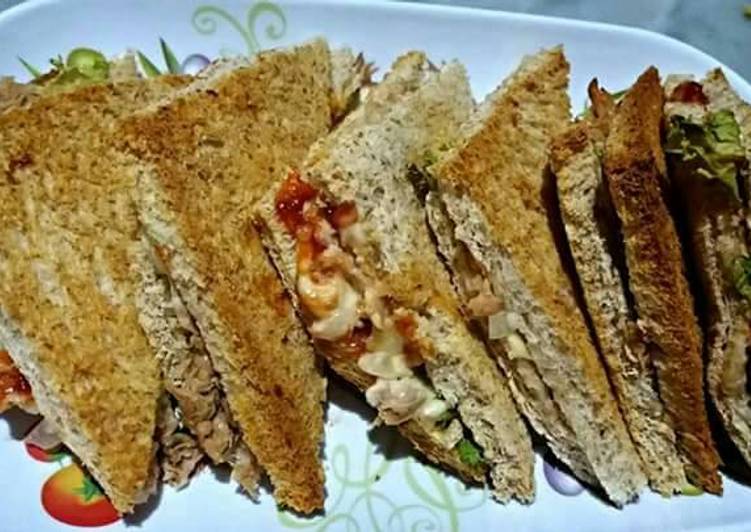 gambar untuk cara membuat Tuna Sandwich