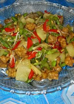 Tumis toge dan tempe