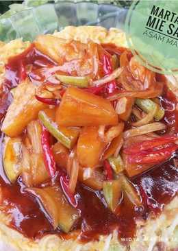 Martabak Mie Saus Asam Manis