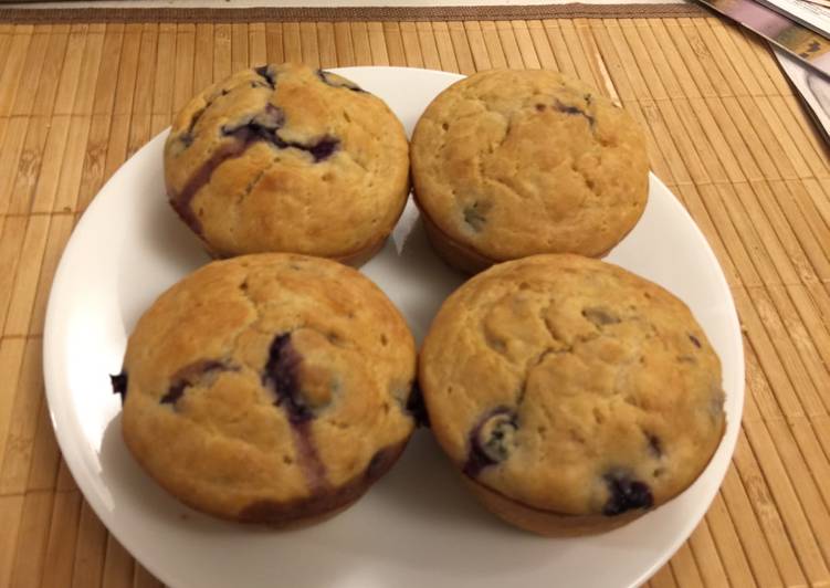 gambar untuk resep makanan Blueberry muffin-Baby friendly (untuk bayi umur 14 bulan)