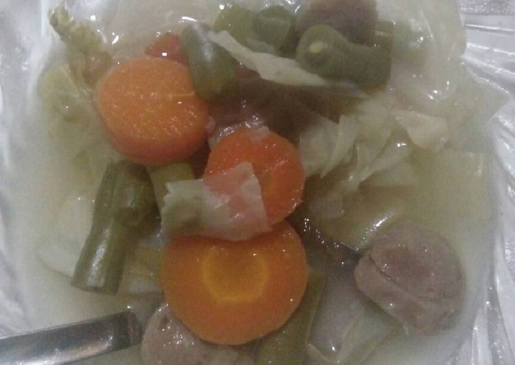 resep makanan Sop Sayur Bakso