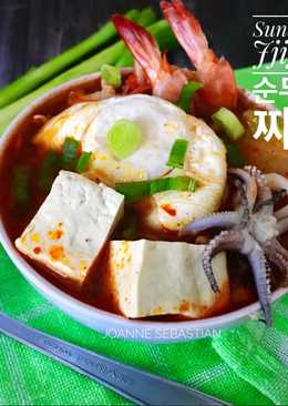 Sundubu Jjigae (ìˆœë'ë¶€ ì°Œê°œ) -keto #ketopad_cp_seafood