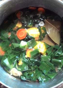 Sayur bening daun katuk bumbu kencur,,segerr,,