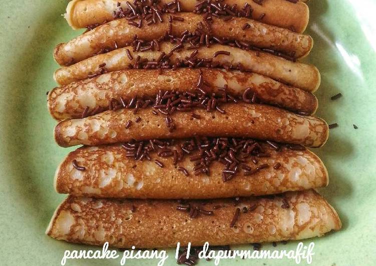 resep lengkap untuk Pancake pisang