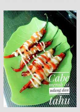 Cabe merah isi udang dan tahu