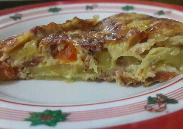 resep lengkap untuk Spanish Omelete
