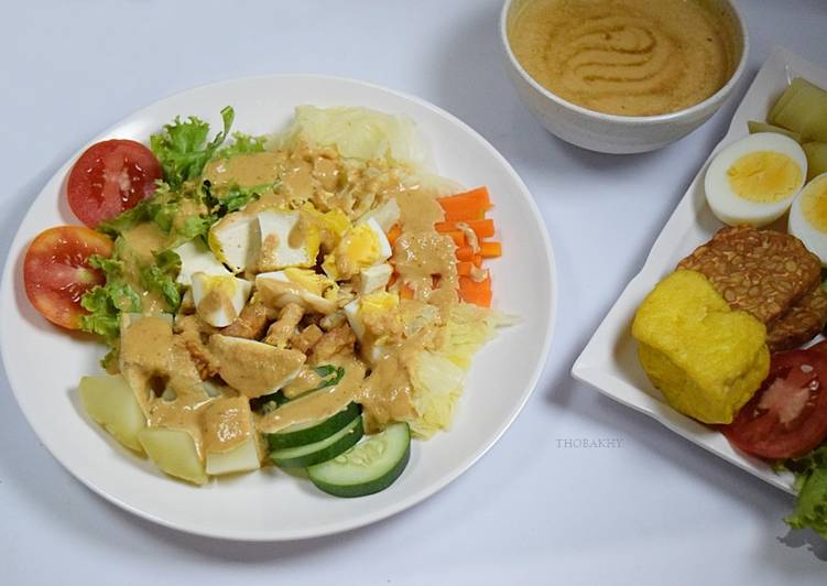 gambar untuk resep makanan Gado-gado (versi kacang sangrai & tanpa santan)