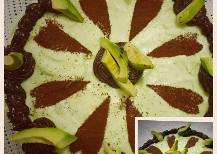 resep Avocado mousse cake