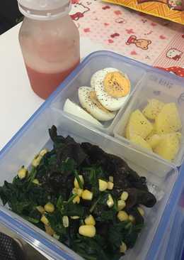 Diet Mayo - Day 1&8 - Lunch Bayam Rebus Sesame Oil