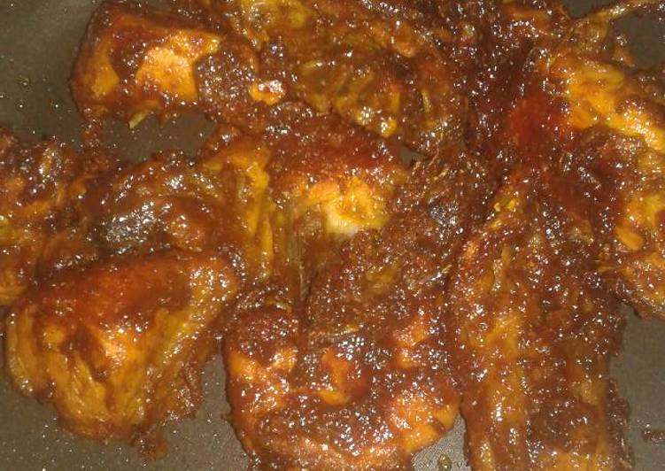 cara membuat Ayam panggang bumbu areh