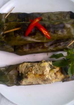 Pepes Tahu Jamur Bumbu Iris