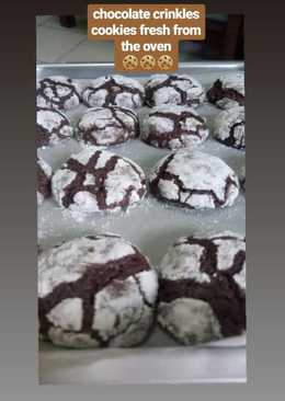 Chocolate crinkles cookies