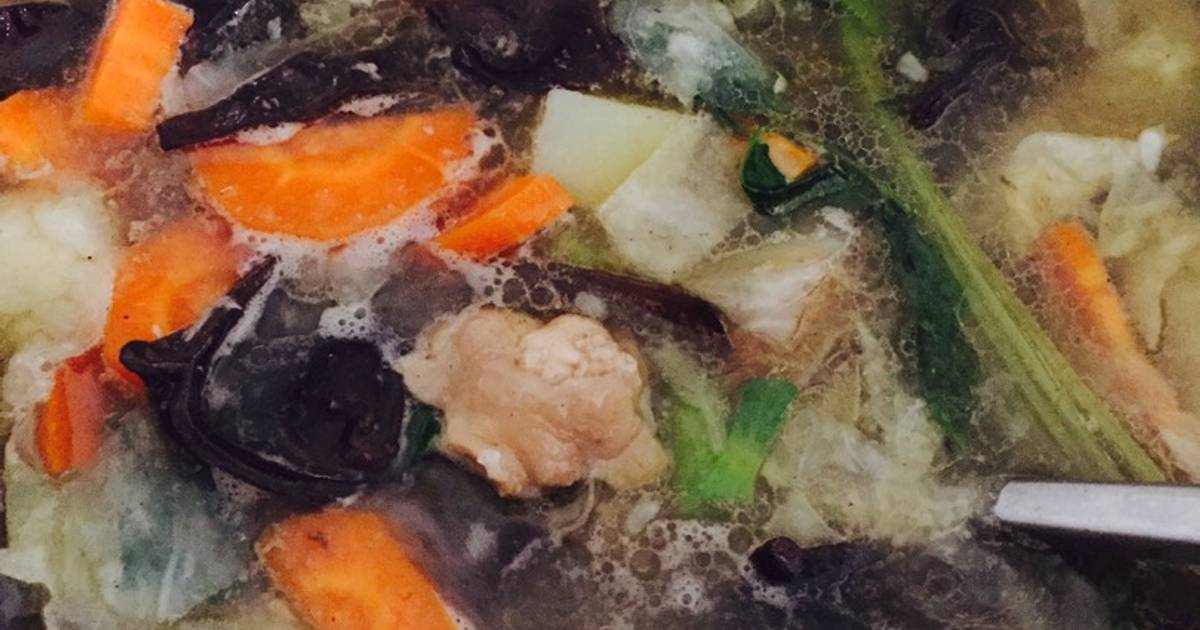 Resep Sayur Sop Ayam Tanpa MSG ala Resep Terang