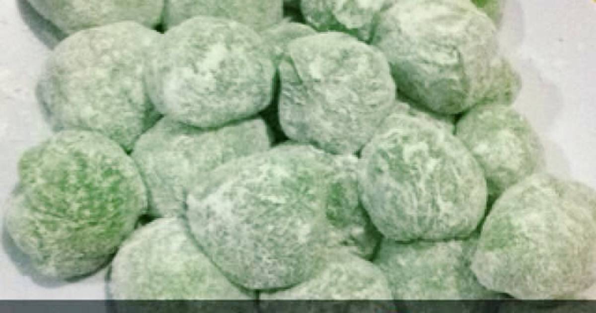 Resep Mochi pandan isi kacang Resep Mochi pandan isi kacang