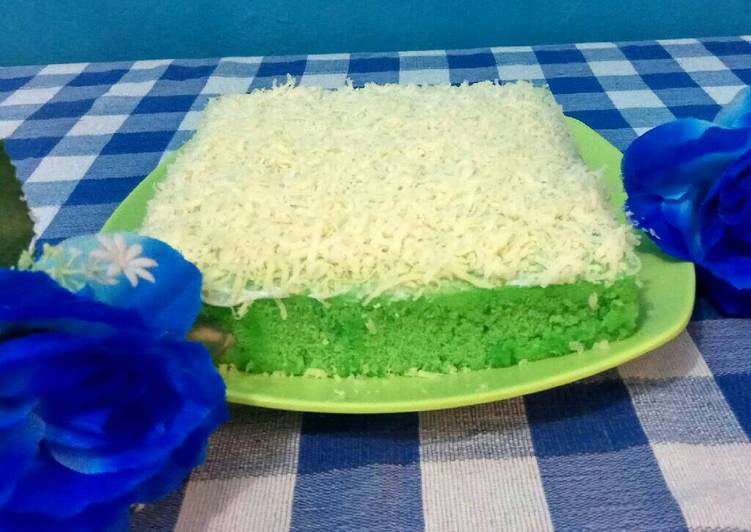 gambar untuk resep Bolu Pandan Kukus Praktis No.Mixer, No Timbangan