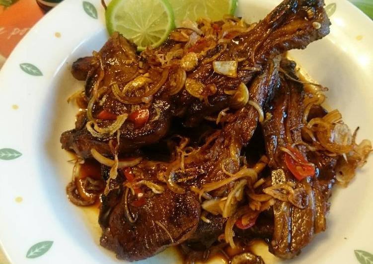 gambar untuk resep makanan Iga kambing bumbu sate sambal kecap