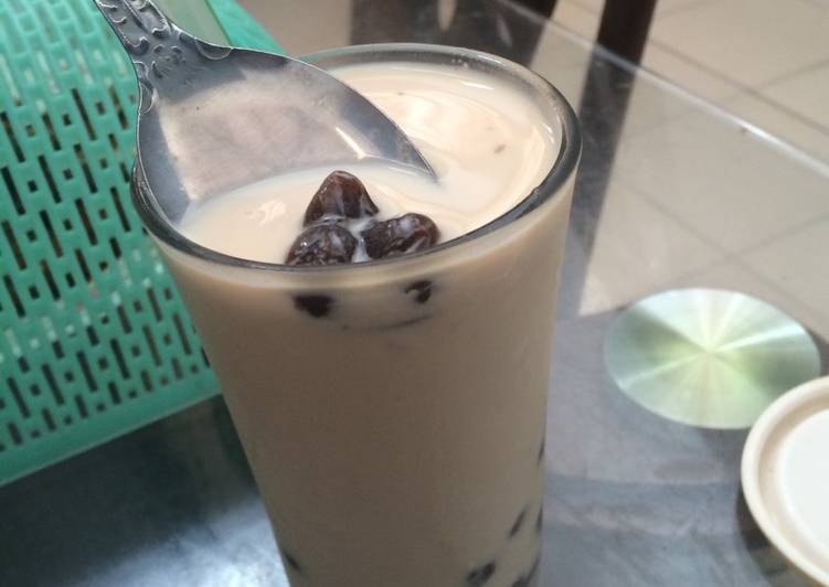 gambar untuk cara membuat Bubble drink milk tea