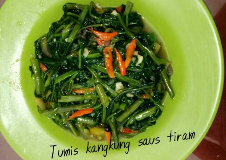 gambar untuk cara membuat Tumis kangkung saus tiram