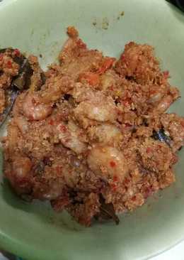 Udang telur balado