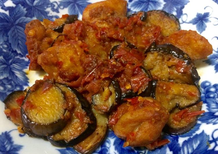 resep makanan Balado Ayam Terong